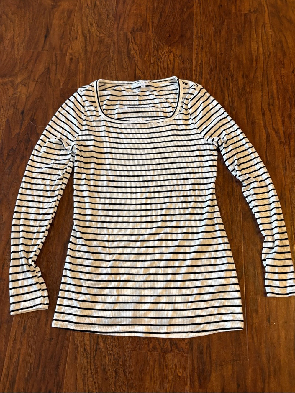 Motherhood Maternity Long Sleeve Ribbed Striped Shirt Size Small